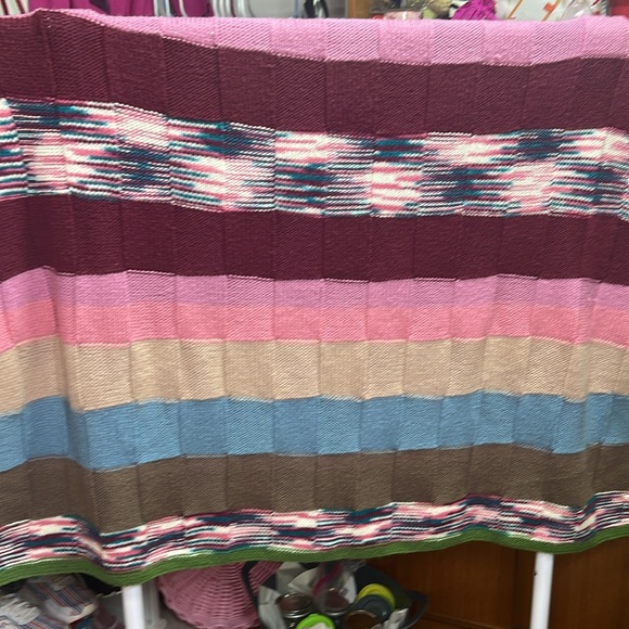 Afghan Throw Handmade 56 x 54 Approx Blanket (1) - Picture 9 of 11